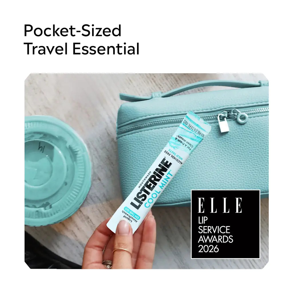 On-The-Go COOL MINT Alcohol Free Mouthwash Packets