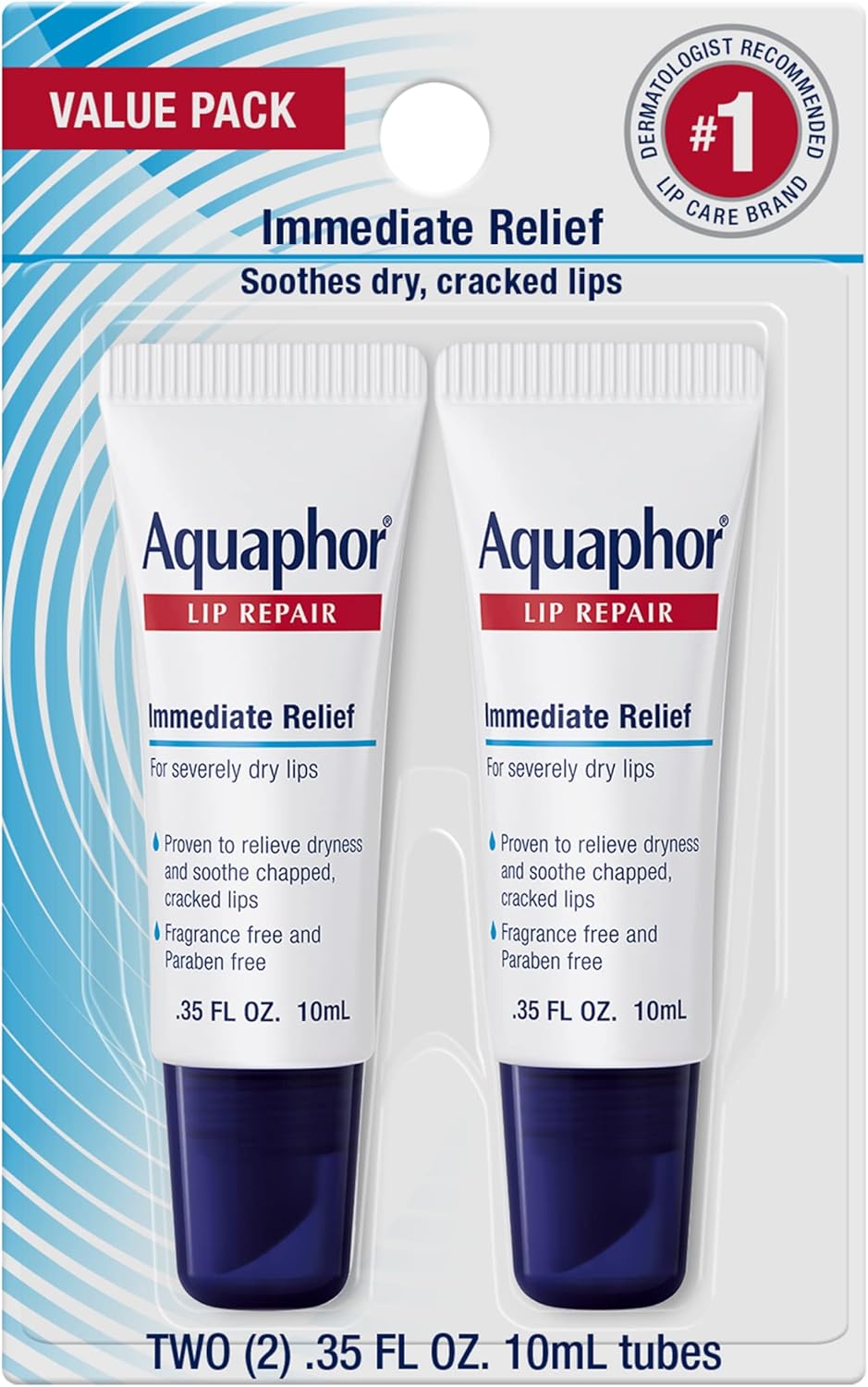 Aquaphor Lip Repair Ointment, Moisturizing Lip Balm Pack