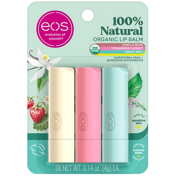 100% Natural & Organic Lip Balm Trio