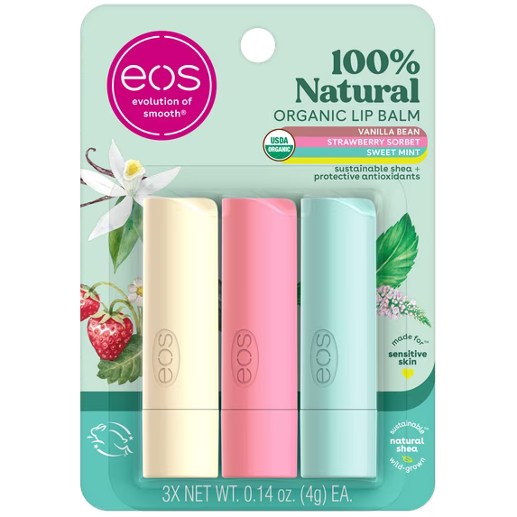 100% Natural & Organic Lip Balm Trio