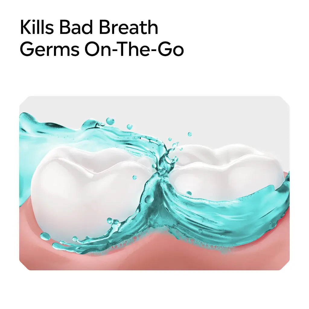 On-The-Go COOL MINT Alcohol Free Mouthwash Packets