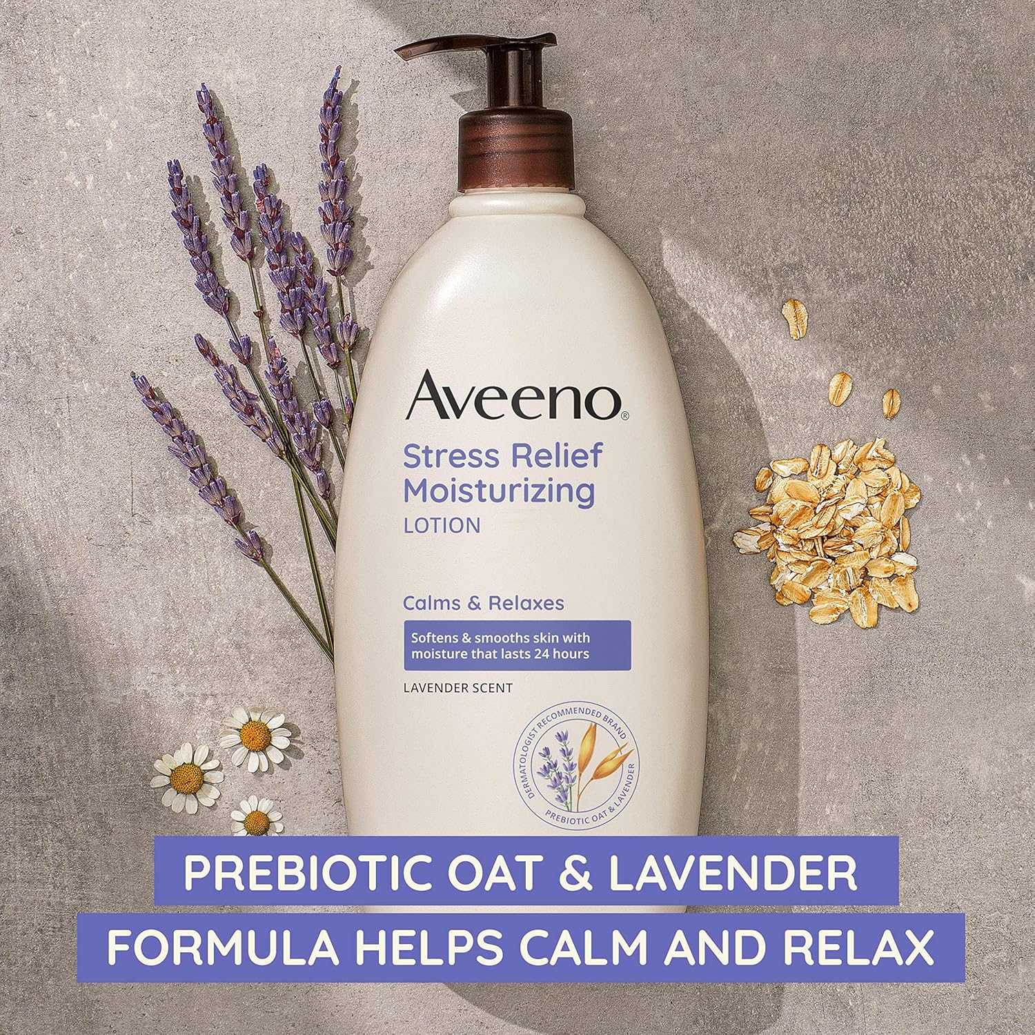 Aveeno Stress Relief Moisturizing Body Lotion with Lavender Scent
