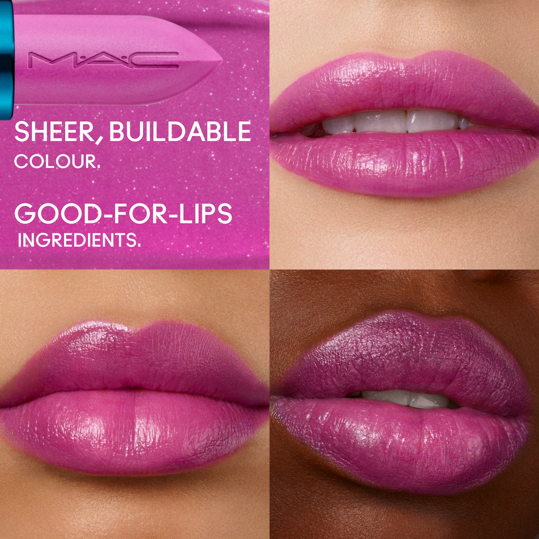 Lustreglass Sheer-shine lipstick / m·a·c x disney minnie & daisy