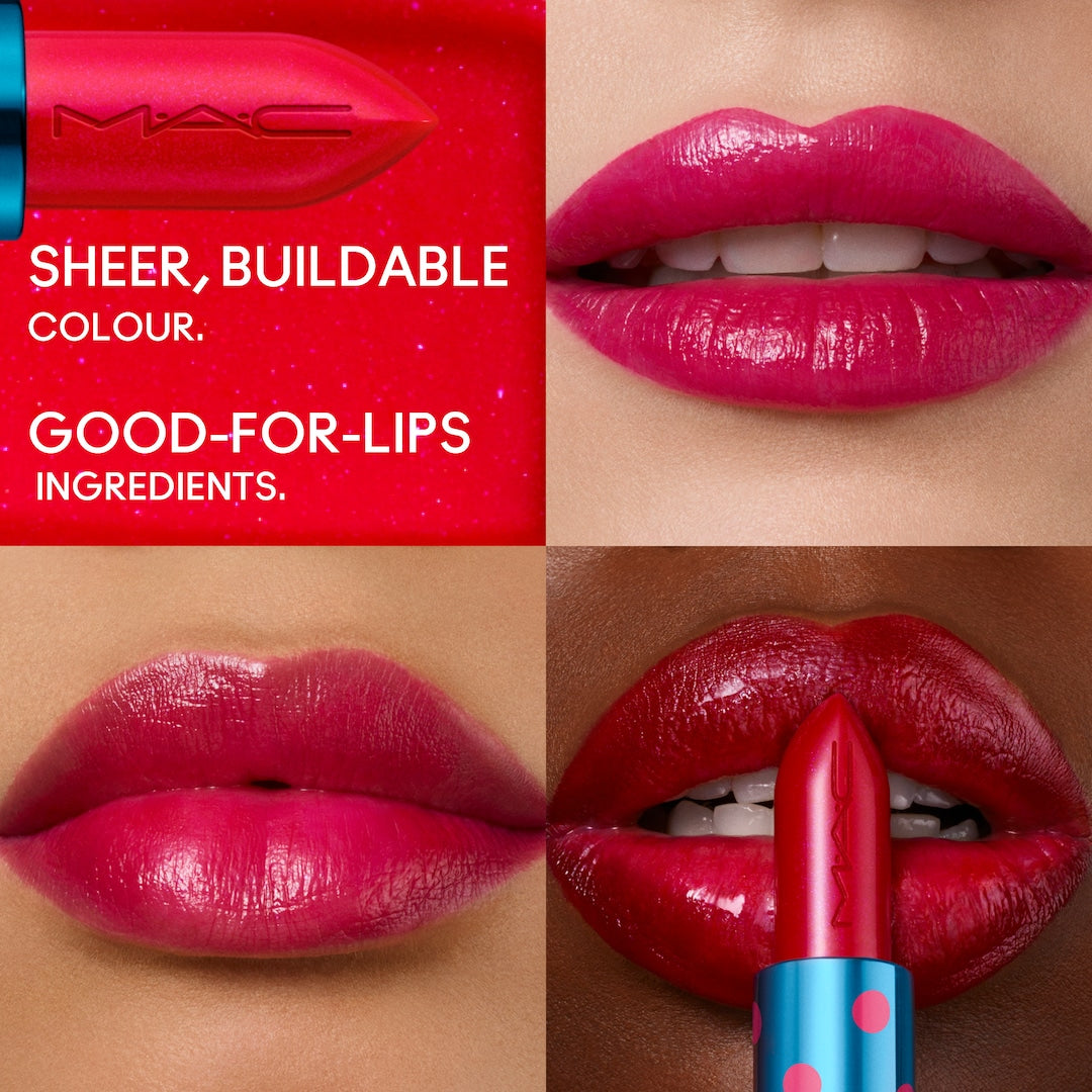 Lustreglass Sheer-shine lipstick / m·a·c x disney minnie & daisy