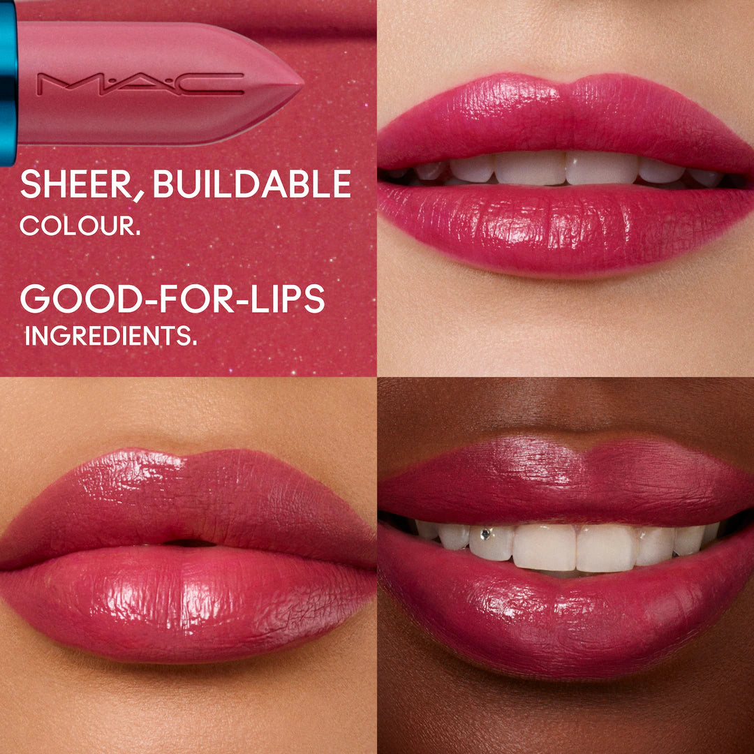 Lustreglass Sheer-shine lipstick / m·a·c x disney minnie & daisy